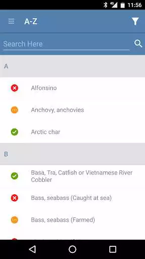Play APK Good Fish Guide  and enjoy Good Fish Guide with UptoPlay org.mcsuk.gfg