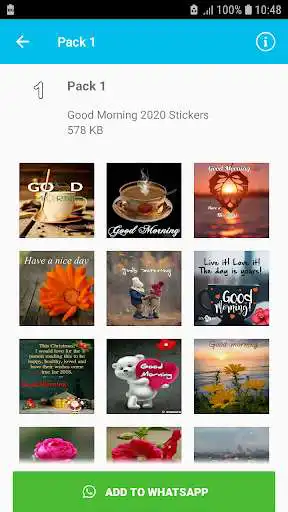 Play Good Morning 2020 Stickers - WAStickerApps as an online game Good Morning 2020 Stickers - WAStickerApps with UptoPlay