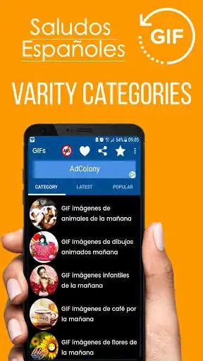 Play APK Good Morning Good Day Spanish Gifs Images  and enjoy Good Morning Good Day Spanish Gifs Images with UptoPlay com.TopIdeaDesign.Spanish.Gifs.BuenosDiasDeseos