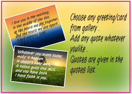 Play Good Morning Greeting Cards as an online game Good Morning Greeting Cards with UptoPlay