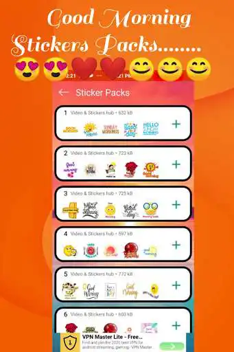 Play Good Morning _ WAStickerApps as an online game Good Morning _ WAStickerApps with UptoPlay
