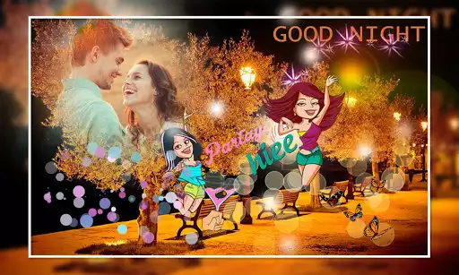 Play Good Night Photo Frames as an online game Good Night Photo Frames with UptoPlay
