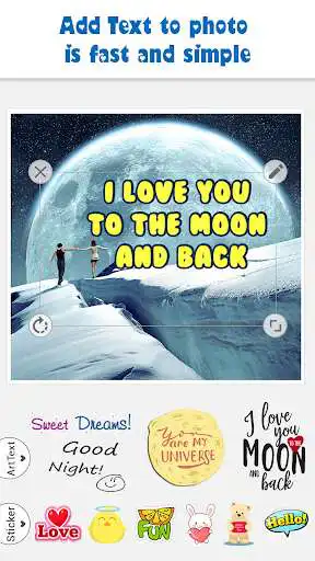 Play Good Night Photo Text Frame as an online game Good Night Photo Text Frame with UptoPlay