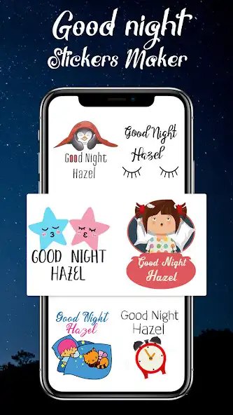 Play Good Night Stickers Maker  and enjoy Good Night Stickers Maker with UptoPlay