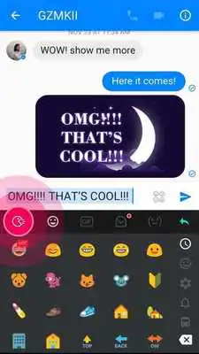 Play Good Night TouchPal Boomtext - Creat GIF