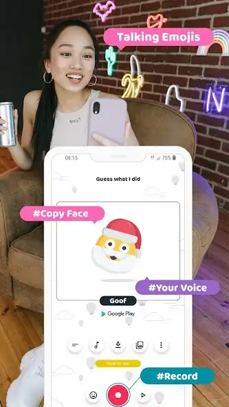 Play Goof Talking Santa Face Record as an online game Goof Talking Santa Face Record with UptoPlay