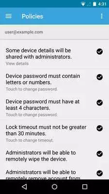 Play Google Apps Device Policy