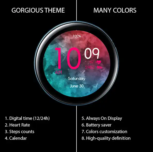 Play Gorgious Theme Watch Face 0920  and enjoy Gorgious Theme Watch Face 0920 with UptoPlay
