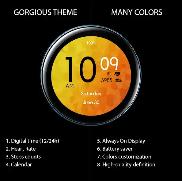 Play Gorgious Theme Watch Face 0921  and enjoy Gorgious Theme Watch Face 0921 with UptoPlay