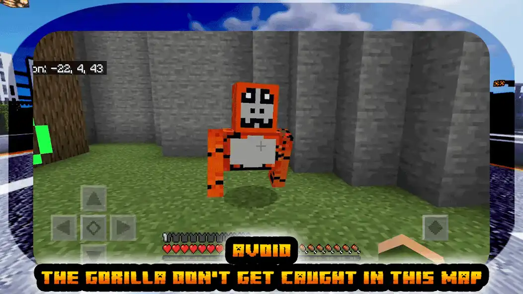 Play Gorila Tag Scarry mod for MCPE as an online game Gorila Tag Scarry mod for MCPE with UptoPlay