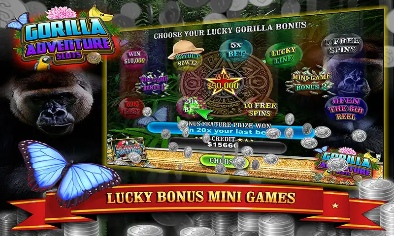 Play Gorilla Adventure Slots as an online game Gorilla Adventure Slots with UptoPlay