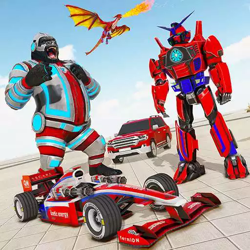 Play Gorilla Robot Car: Robot Games APK