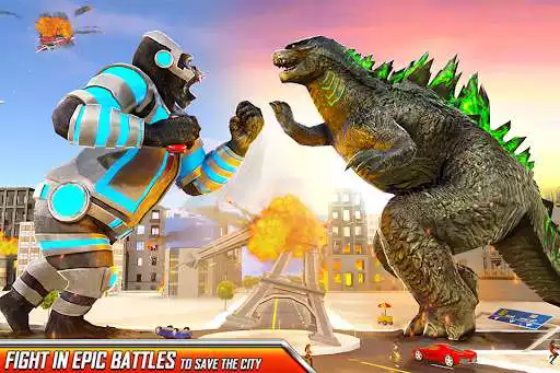 Play Gorilla Robot Car: Robot Games  and enjoy Gorilla Robot Car: Robot Games with UptoPlay