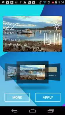 Play Gosford weather widget/clock