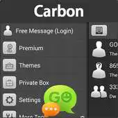 Free play online GO SMS Carbon Theme APK