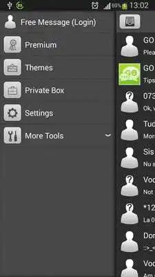 Play GO SMS Carbon Theme