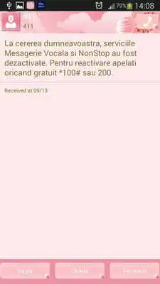 Play GO SMS Cherry Flowers Theme