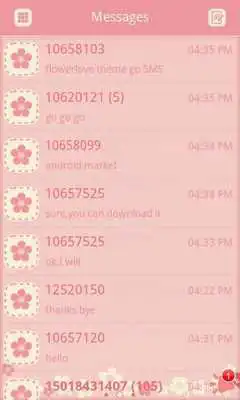 Play GO SMS/GOLauncher Flower theme Play GO SMS/GOLauncher Flower theme