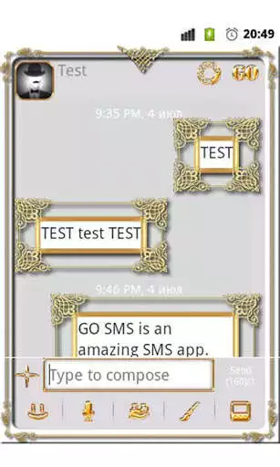 Play APK GO SMS Golden Vintage Light  and enjoy GO SMS Golden Vintage Light with UptoPlay com.jb.gosms.pctheme.GoldenVintageLightGray