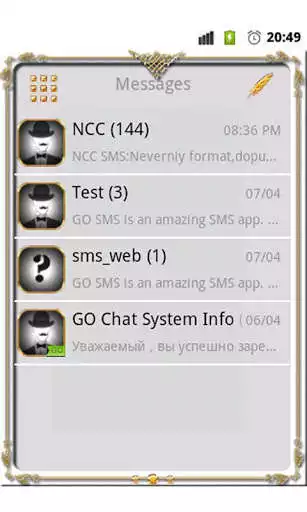 Play APK GO SMS Golden Vintage Light  and enjoy GO SMS Golden Vintage Light with UptoPlay com.jb.gosms.pctheme.GoldenVintageLightGray