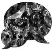 Free play online GO SMS Grey Camo Theme APK