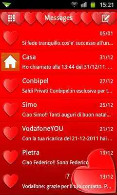 Play GO SMS Hearts Theme