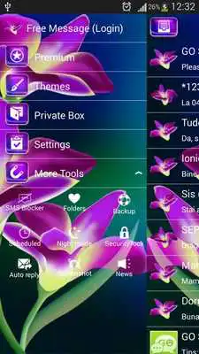 Play GO SMS Orchid
