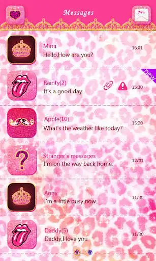 Play GO SMS PINKY GIRL THEME as an online game GO SMS PINKY GIRL THEME with UptoPlay