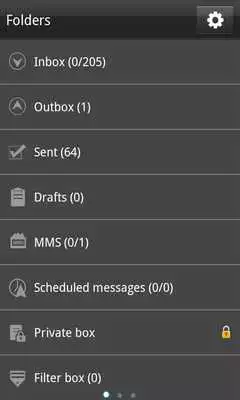 Play GO SMS Pro Black Texture Theme