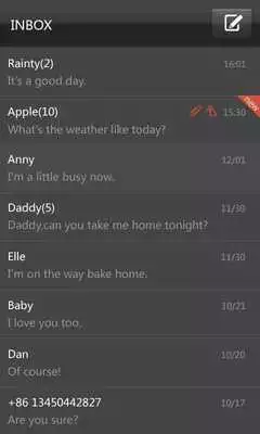 Play GO SMS Pro Black Texture Theme