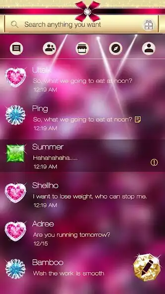 Play GO SMS PRO BLING LOVE THEME as an online game GO SMS PRO BLING LOVE THEME with UptoPlay