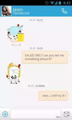 Play GO SMS Pro Chowmein Sticker