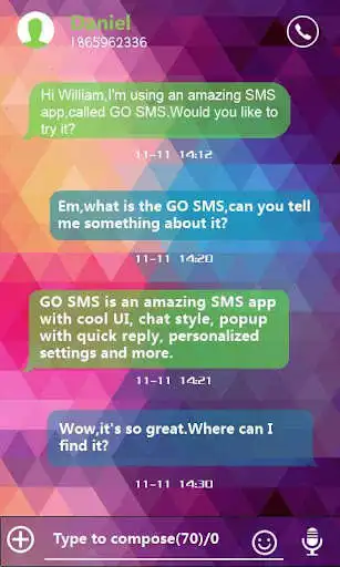 Play GO SMS PRO COLORFULDAYS THEME as an online game GO SMS PRO COLORFULDAYS THEME with UptoPlay