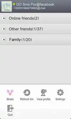 Play GO SMS Pro FBChat plug-in