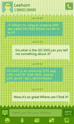 Play GO SMS Pro Picnic Theme