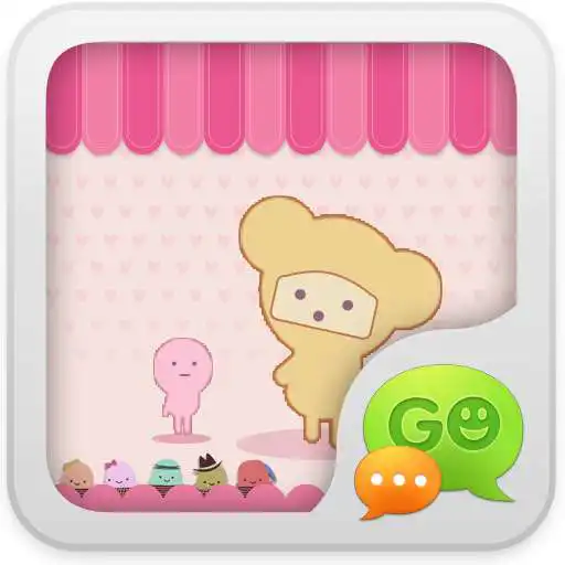 Free play online GO SMS Pro Pink Sweet theme APK