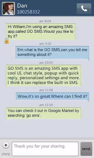 Play GO SMS Pro SimpleBlue theme  and enjoy GO SMS Pro SimpleBlue theme with UptoPlay