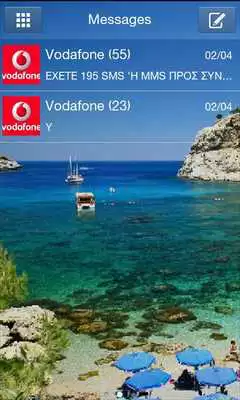 Play GO SMS Pro Summer  Beach
