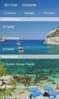 Play GO SMS Pro Summer  Beach