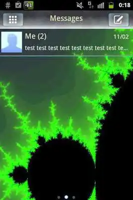 Play GO SMS PRO Theme - Fractal