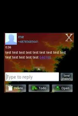 Play GO SMS PRO Theme - Fractal