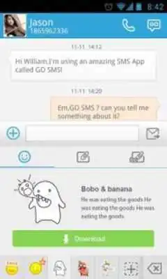 Play GO SMS Pro Tofu Sticker