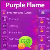 Free play online GO SMS Purple Flame APK Free play online GO SMS Purple Flame APK