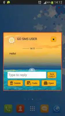 Play GO SMS Sunset