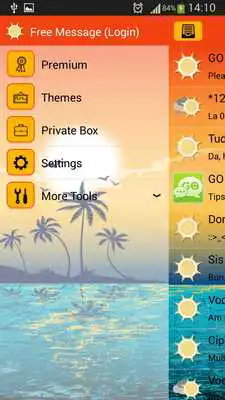 Play GO SMS Sunset