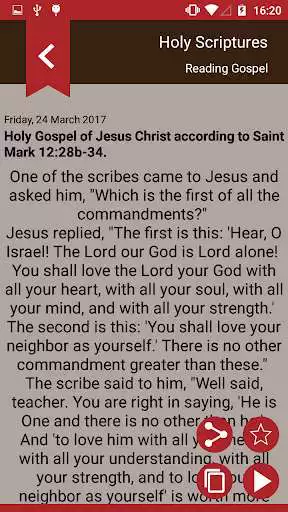 Play Gospel of the day - Holy Bible as an online game Gospel of the day - Holy Bible with UptoPlay