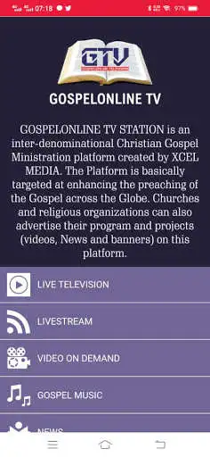 Play Gospelonline TV  and enjoy Gospelonline TV with UptoPlay