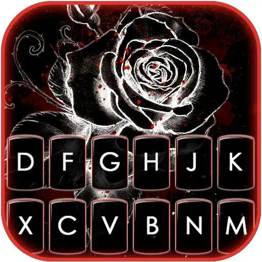 Play Gothic Bloody Rose Keyboard Theme APK