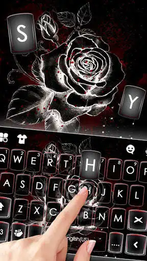 Play Gothic Bloody Rose Keyboard Theme as an online game Gothic Bloody Rose Keyboard Theme with UptoPlay
