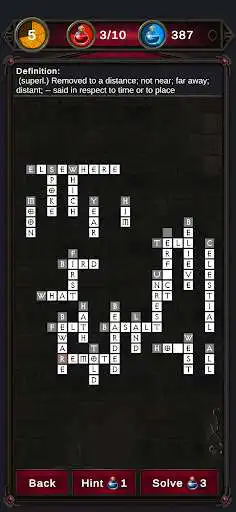 Play Gothic Crossword - Hero Story RPG  and enjoy Gothic Crossword - Hero Story RPG with UptoPlay